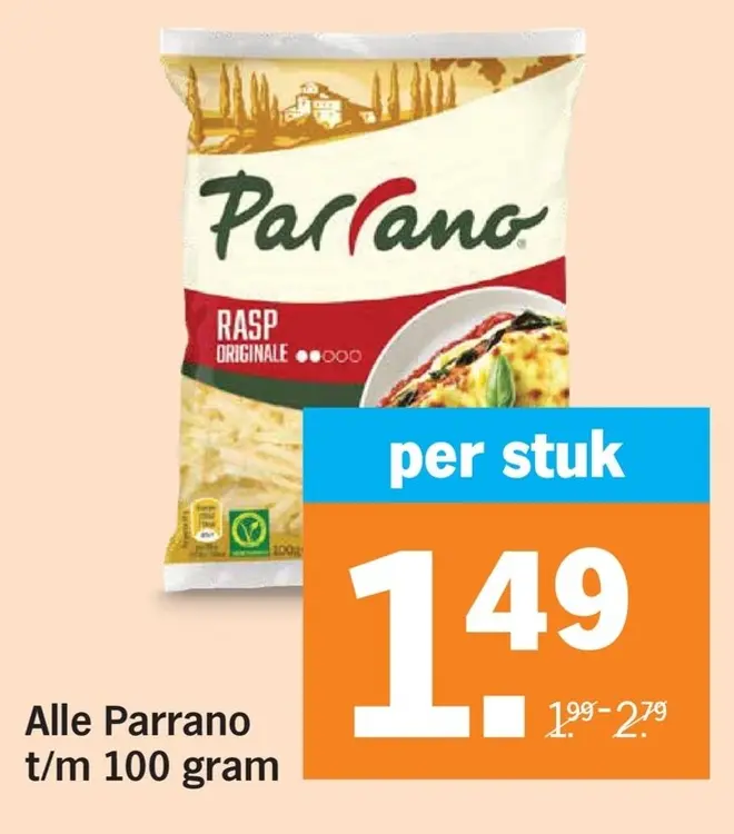 Aanbieding: Alle Parrano t/m 100 gram