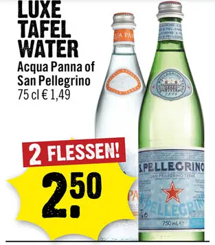 Aanbieding: Luxe tafel water