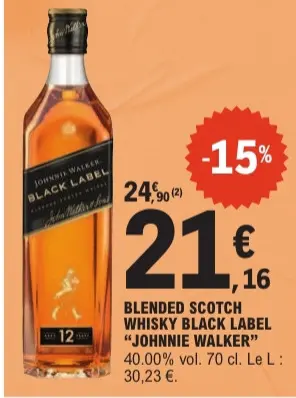 Aanbieding: Blended scotch whisky black label