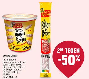 Aanbieding: Droge worst