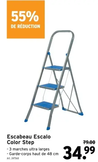 Offre: Escabeau Escalo Color Step