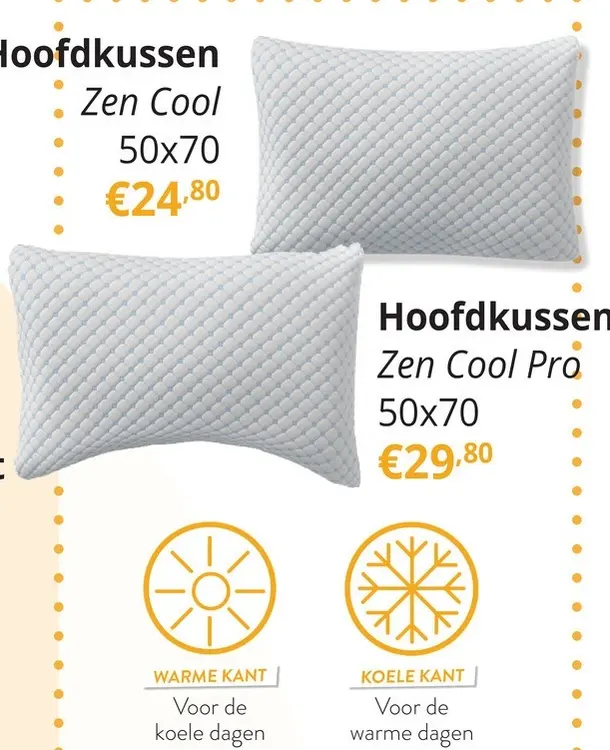 Promotie: Hoofdkussen Zen Cool