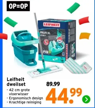 Aanbieding: dweilset