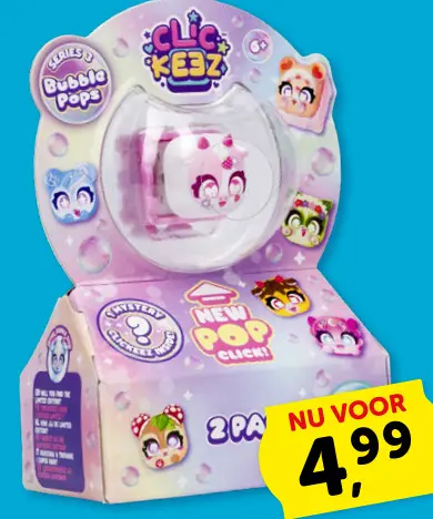 Promotie: Clickeez Bubble Pops 2-pack