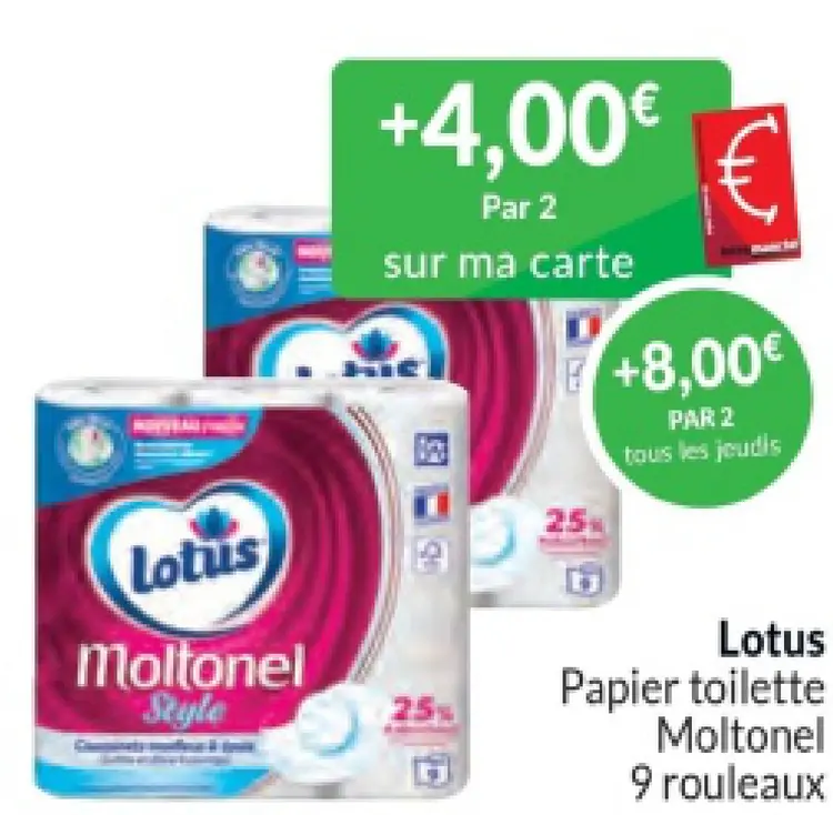 Offre: Papier toilette Moltonel