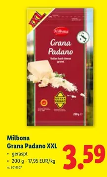 Aanbieding: Milbona Grana Padano XXL