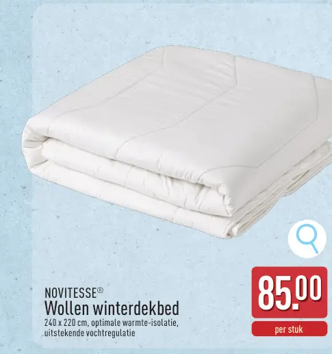 Promotie: Wollen winterdekbed