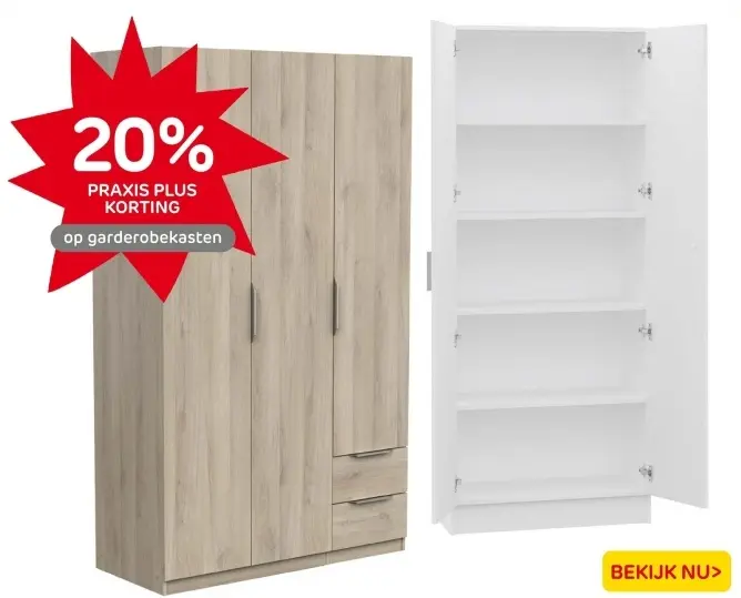 Aanbieding: Garderobekasten