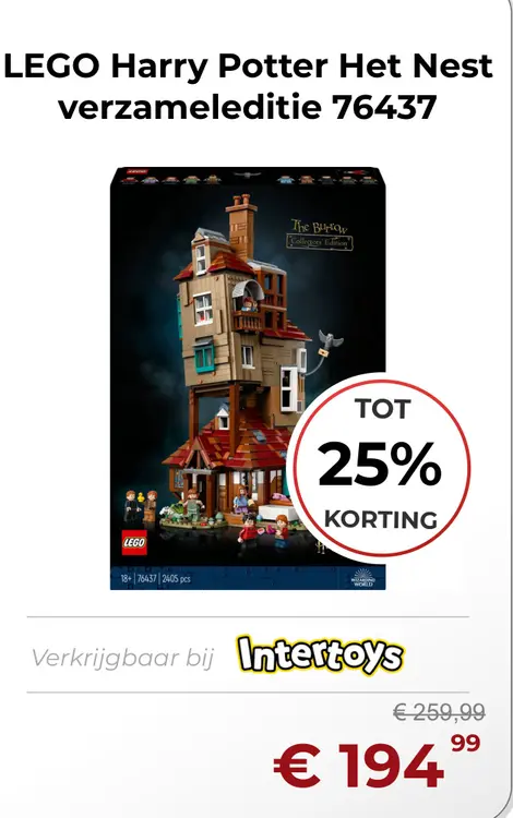 Aanbieding: LEGO Harry Potter Het Nest verzameleditie 76437