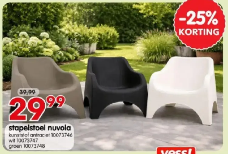 Promotie: stapelstoel nuvola