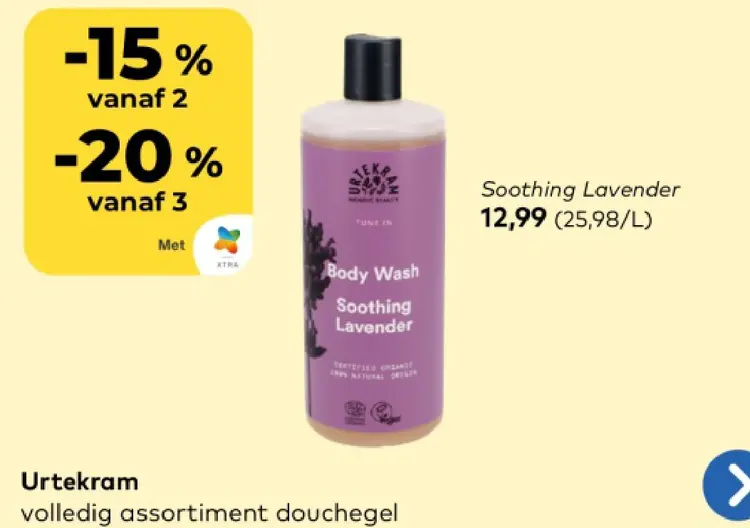 Promotie: Body Wash Soothing Lavender