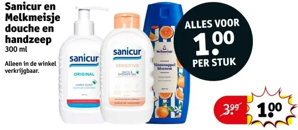 Aanbieding: Douche en handzeep