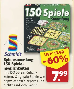 Aanbieding: Spielesammlung 150 Spiele-möglichkeiten