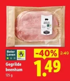 Aanbieding: Gegrilde beenham