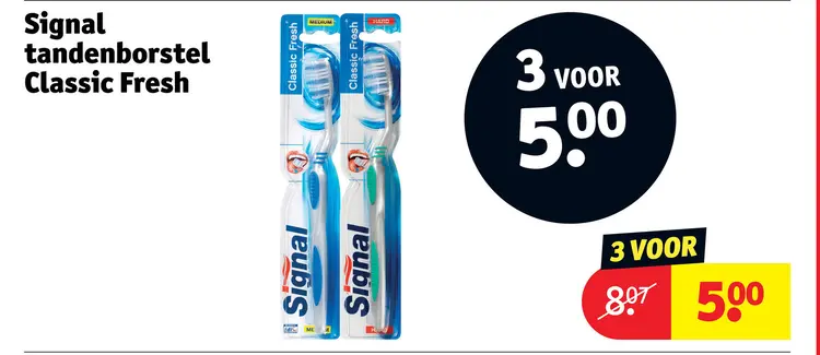 Promotie: Tandenborstel Classic Fresh