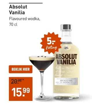 Aanbieding: Absolut Vanilia