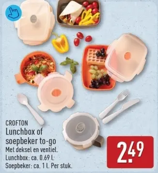 Aanbieding: Lunchbox of soepbeker to-go