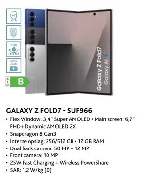 Aanbieding: Galaxy z fold7 - suf966
