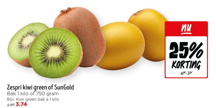 Aanbieding: kiwi green of SunGold