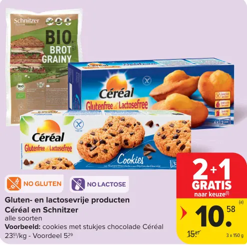 Promotie: Gluten- en lactosevrije producten