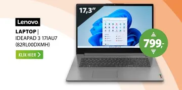 Aanbieding: Laptop ideapad 3 17iau7 (82rl00dxmh)