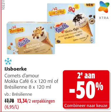 Promotie: IJsboerke Cornets d'amour