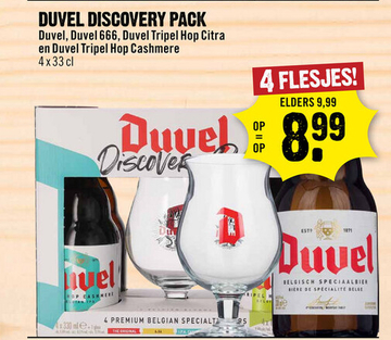 Aanbieding: Duvel Discovery Pack 4 x 33 cl