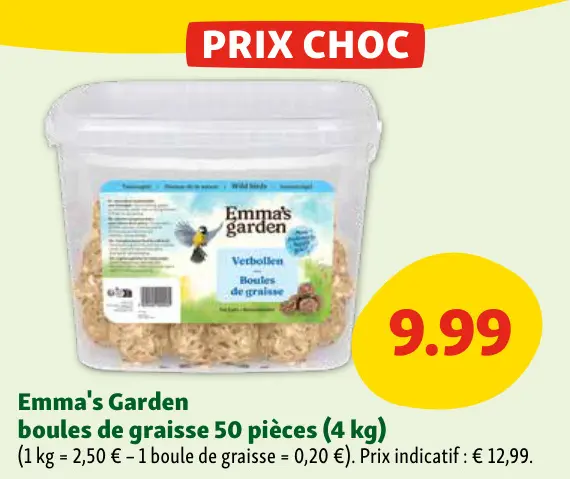 Offre: Boules de graisse 50 pièces