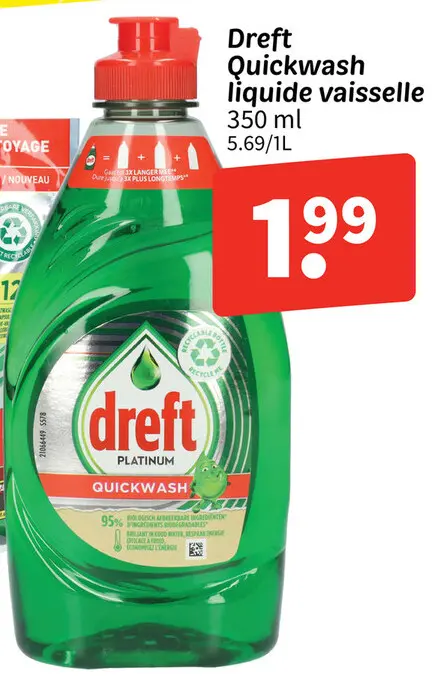 Offre: Quickwash liquide vaisselle