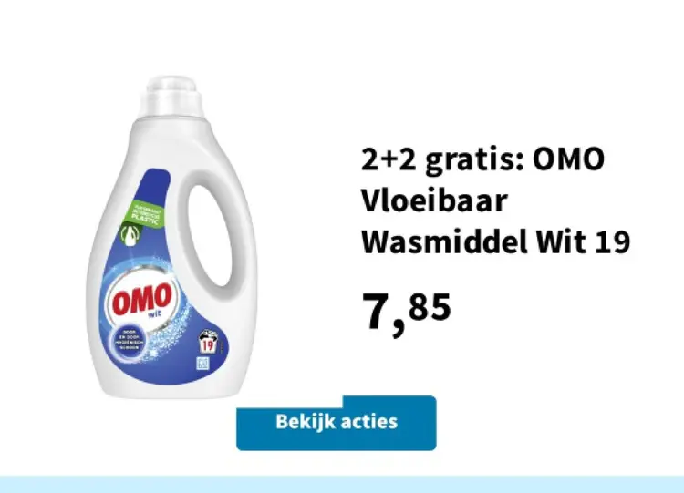 Aanbieding: OMO Vloeibaar Wasmiddel Wit