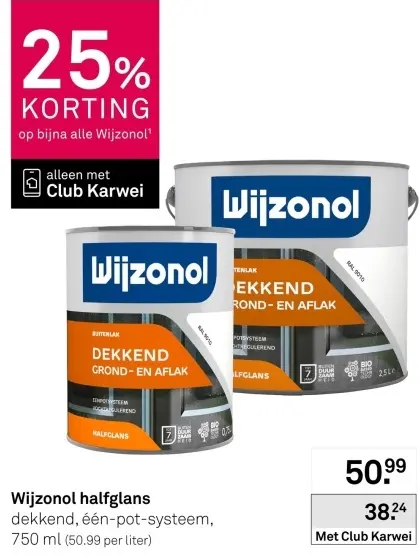 Aanbieding: Lak halfglans