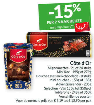 Aanbieding: Côte d'Or Mignonnettes