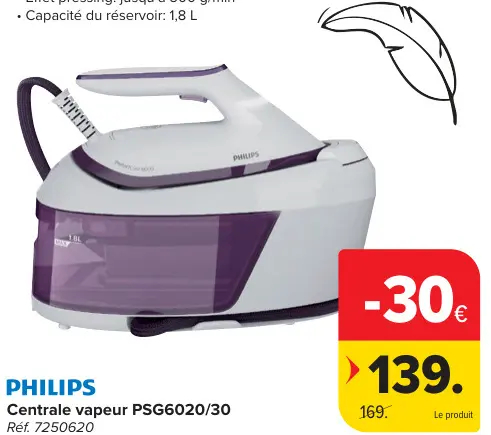 Offre: Centrale vapeur PSG6020/30