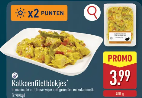 Promotie: Kalkoenfiletblokjes