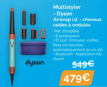 Offre: Multistyler - Dyson Airwrap i.d. - cheveux raides à ondulés