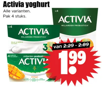 Aanbieding: Activia yoghurt