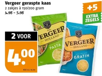Aanbieding: Vergeer geraspte kaas