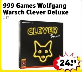 Aanbieding: 999 Games Wolfgang Warsch Clever Deluxe