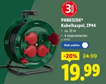Promotie: Kabelhaspel, IP44