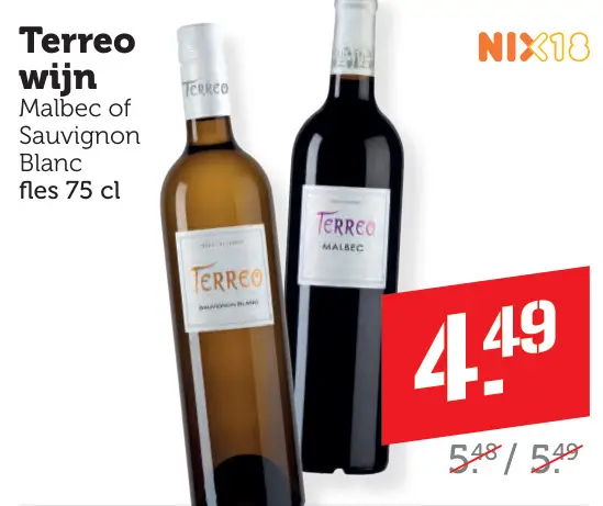 Aanbieding: Terreo wijn