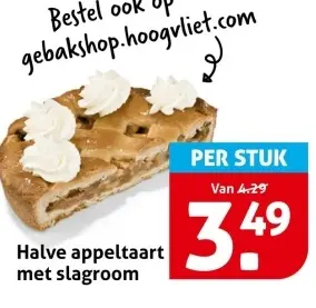 Halve appeltaart