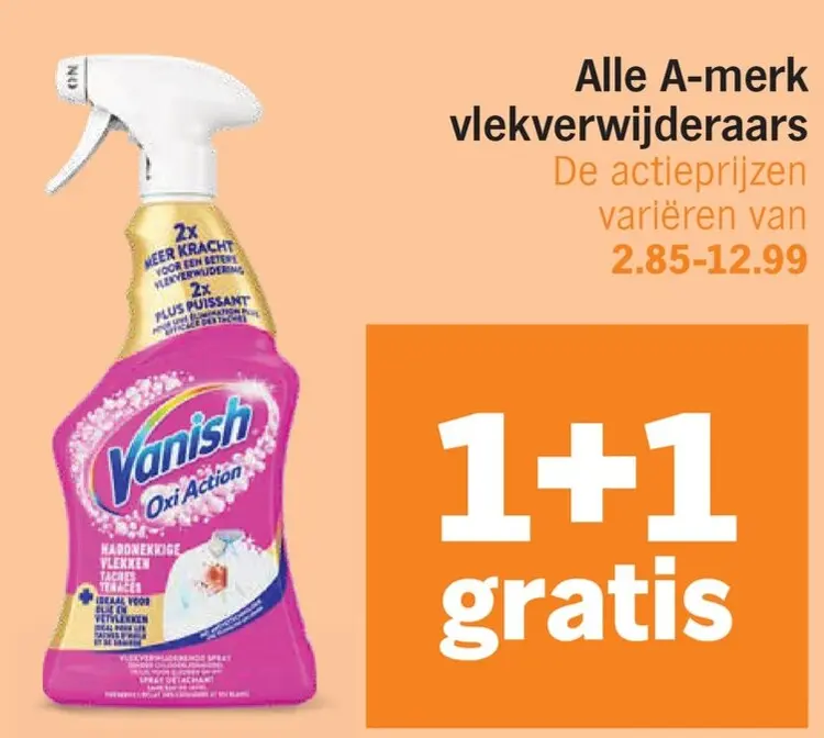 Aanbieding: A-merk vlekverwijderaar