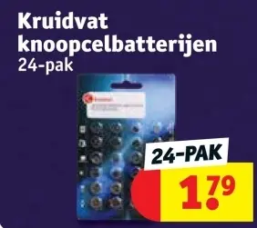 Promotie: Kruidvat knoopcelbatterijen