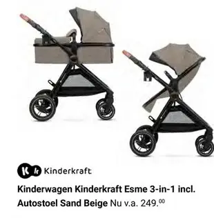 Aanbieding: Kinderwagen Kinderkraft Esme 3-in-1 incl. Aut