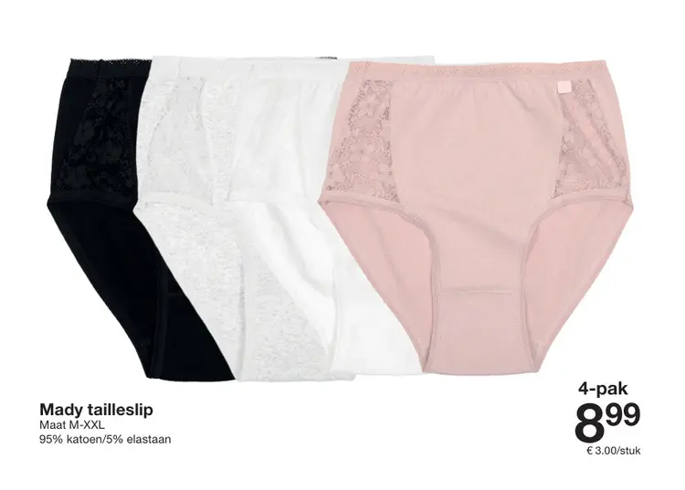 Promotie: Mady tailleslip