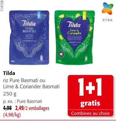 Offre: riz Pure Basmati ou Lime & Coriander Basmati