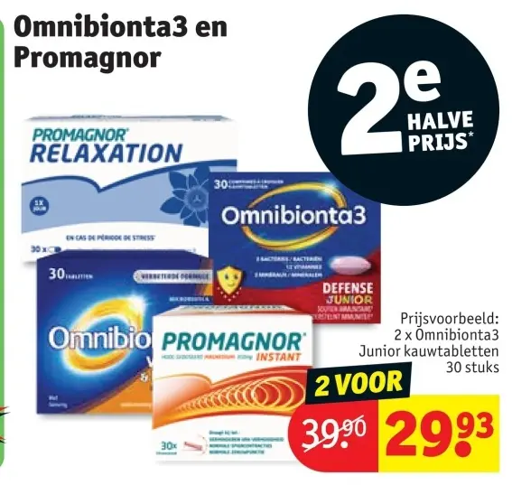 Promotie: Omnibionta3 en Promagnor