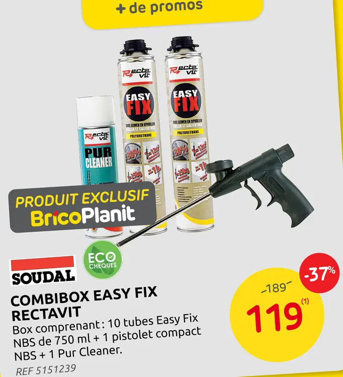 Offre: Combibox easy fix Rectavit