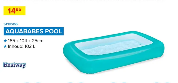 Promotie: Kinderzwembad Aquababes Pool 1,65x1,04 m