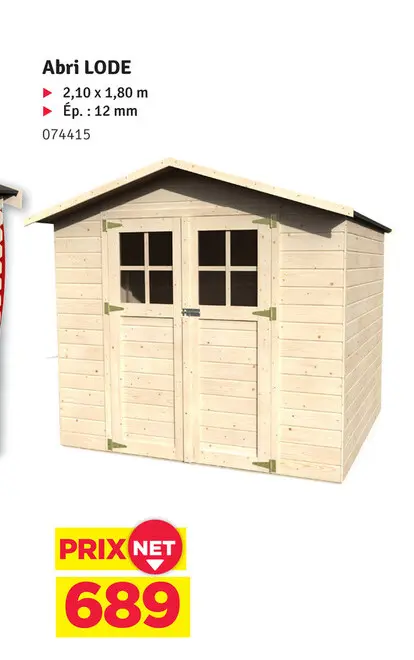 Offre: Abri LODE